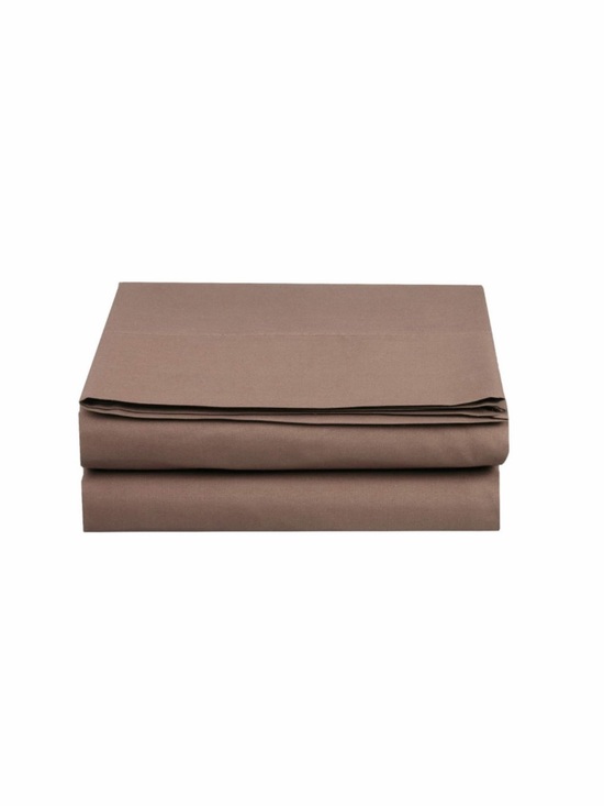 Mellanni Other - Luxury Solid Brown Bedding Flat Sheet King